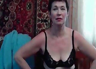 Mature woman is filed pummeling her cute pet
